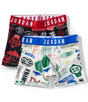 Jordan Big Boys Printed 2-Pack Boxer Briefs
