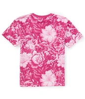 Jordan Big Girls 7-16 Short Sleeve Floral-Printed T-Shirt