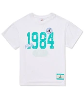 Jordan Big Girls 7-16 Short Sleeve Training Camp 1984 T-Shirt