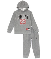 Jordan Little Boys 2T-7 Long Sleeve Jordan Jersey Pack Pullover Hoodie & Fleece Jogger Pants Set