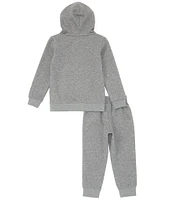 Jordan Little Boys 2T-7 Long Sleeve Jordan Jersey Pack Pullover Hoodie & Fleece Jogger Pants Set