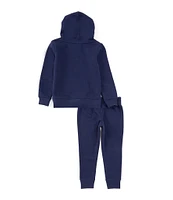 Jordan Little Boys 2T-7 Long Sleeve Brooklyn Fleece Hoodie & Matching Jogger Pant Set