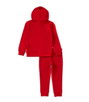 Jordan Little Boys 2T-7 Long Sleeve Brooklyn Fleece Hoodie & Matching Jogger Pant Set