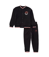 Jordan Little Boys 2T-7 Long Sleeve Jumpman Bomber Jacket & Jogger Pant Set