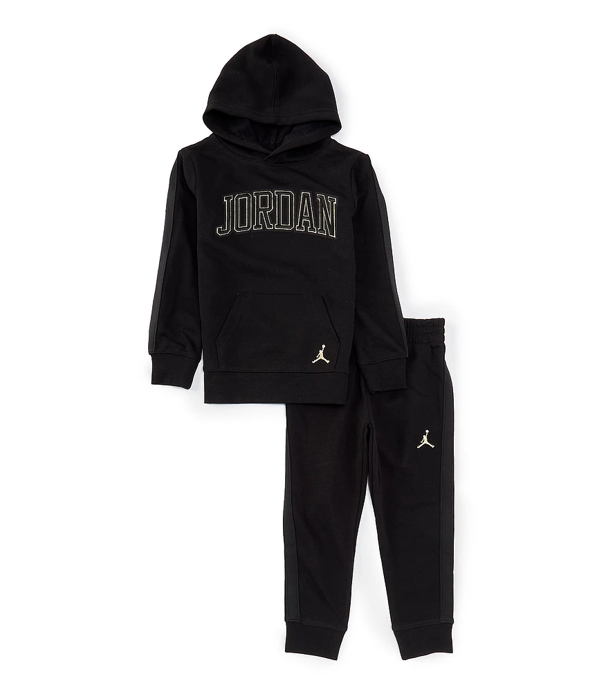 Jordan Little Boys 2T-7 Long-Sleeve See Me Shine Fleece Hoodie & Matching Jogger Pant Set