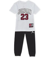 Jordan Little Boys 2T-7 Short Sleeve 23 Jersey T-Shirt & Jogger Pants Set