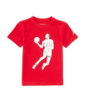 Jordan Little Boys 2T-7 Short Sleeve Dots Graphic T-Shirt