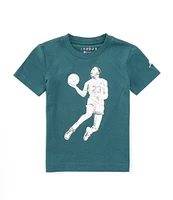 Jordan Little Boys 2T-7 Short Sleeve Dots Graphic T-Shirt