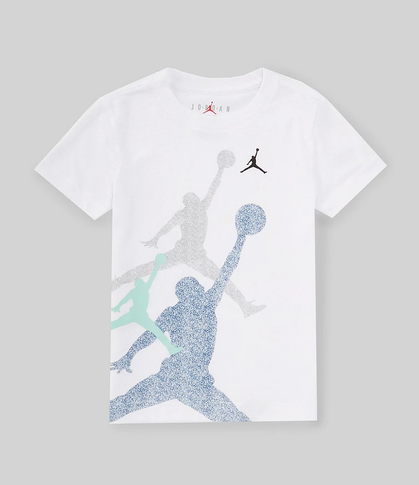 Jordan Little Boys 2T-7 Short Sleeve Gradient Stacked Jumpman T-Shirt