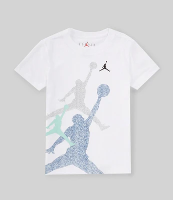 Jordan Little Boys 2T-7 Short Sleeve Gradient Stacked Jumpman T-Shirt