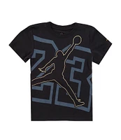 Jordan Little Boys 2T-7 Short Sleeve Shine Jumpman Graphic T-Shirt