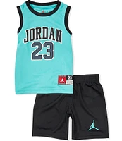 Jordan Little Boys 2T-7 Sleeveless Jordan 23 Jersey Tank & Shorts Set