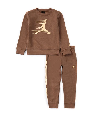 Jordan Little Boys 4-7 Long Sleeve MJ Flight MVP Sweatshirt & Matching Pants 2-Piece Set