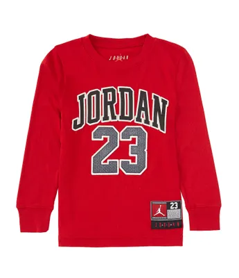 Jordan Little Boys 4-7 Long Sleeve Practice Flight Graphic T-Shirt