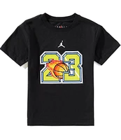 Jordan Little Boys 4-7 Short-Sleeve Customized Air 23 Flame T-Shirt