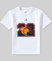 Jordan Little Boys 4-7 Short-Sleeve Customized Air 23 Flame T-Shirt