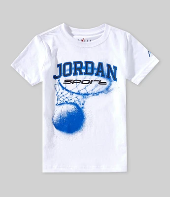 Jordan Little Boys Short Sleeve Sport Hoop T-Shirt