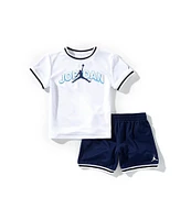 Jordan Little Boys Matching Taping Mesh Short Sleeve T-Shirt & Shorts Set