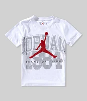 Jordan Little Boys Short Sleeve Throwback Athletic T-Shirt