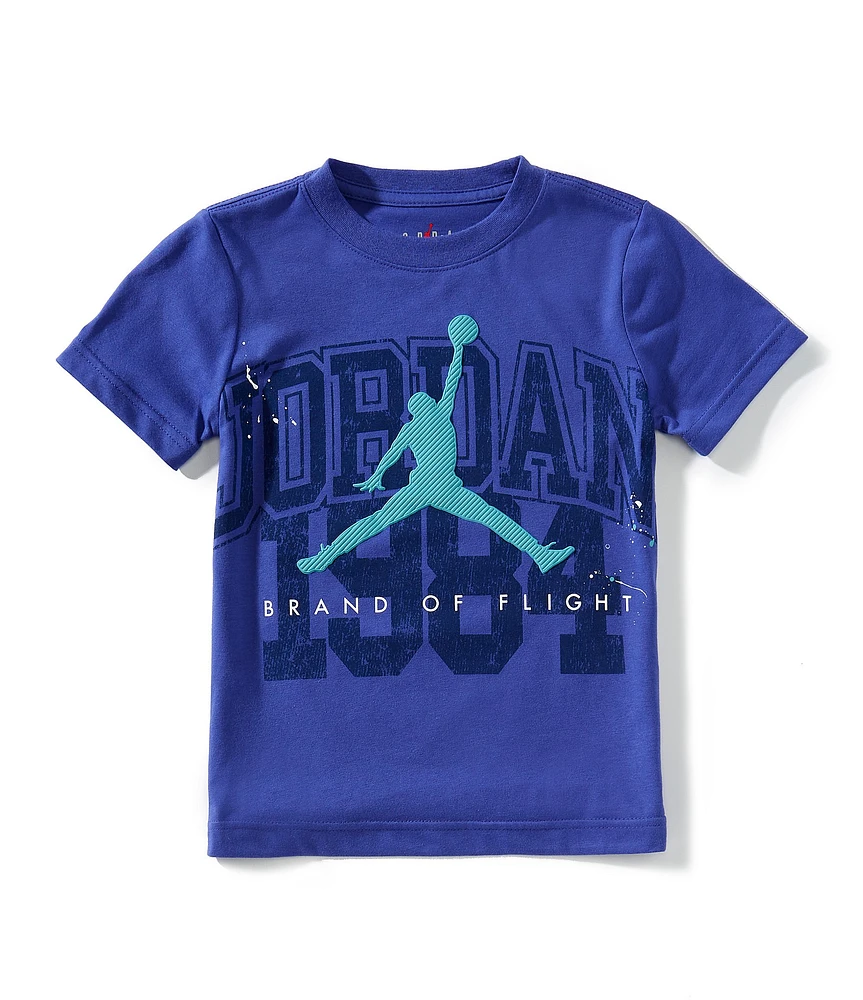 Jordan Little Boys Short Sleeve Throwback Athletic T-Shirt
