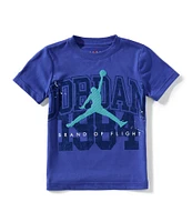Jordan Little Boys Short Sleeve Throwback Athletic T-Shirt