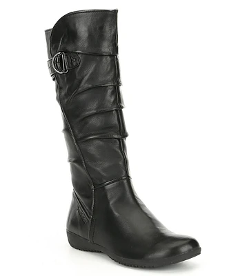 Josef Seibel Naly 23 Tall Scrunched Slouch Leather Boots