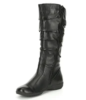 Josef Seibel Naly 23 Tall Scrunched Slouch Leather Boots