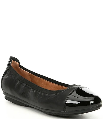 Josef Seibel Pippa 07 Patent Cap-Toe Leather Flats