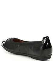 Josef Seibel Pippa 07 Patent Cap-Toe Leather Flats