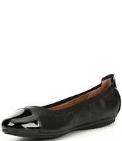 Josef Seibel Pippa 07 Patent Cap-Toe Leather Flats