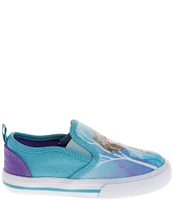 Josmo Girls' Disney Frozen Canvas Slip-On Sneakers (Toddler)