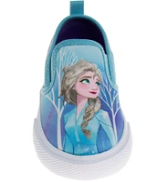 Josmo Girls' Disney Frozen Canvas Slip-On Sneakers (Toddler)