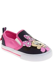 Josmo Girls' Disney Minnie Mouse Canvas Slip-On Sneakers (Infant)