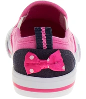 Josmo Girls' Disney Minnie Mouse Canvas Slip-On Sneakers (Infant)