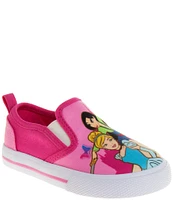 Josmo Girls' Disney Princess Canvas Slip-On Sneakers (Infant)