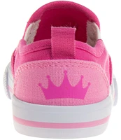 Josmo Girls' Disney Princess Canvas Slip-On Sneakers (Infant)