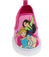 Josmo Girls' Disney Princess Canvas Slip-On Sneakers (Infant)