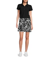 Jude Connally Angelica Brushed Jude Cloth Point Collar Button Neck Short Sleeve Top