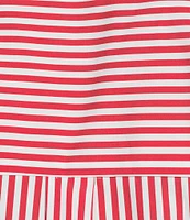 Jude Connally Carter Stripe Print Point Collar Short Sleeve Shirt Dress