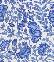 Jude Connally Kallan Sapphire Garden Print Point Collar Shift Midi Dress