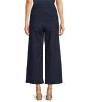 Jude Connally Lolly Jude Cloth Wrinkle Free Wide Leg Flat Front Cropped Pant