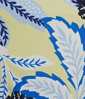 Jude Connally Lucia Blooming Botanics Print Jude Cloth Stretch Knit Wrinkle Free Pull-On Coordinating Cropped Pants