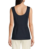 Jude Connally Millie Jude Denim Scoop Neck Sleeveless Gathered Empire Waist Top