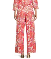 Jude Connally Nicolette Peony Dream Wide Leg Pull-On Pants