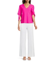 Jude Connally Trixie Ponte Wide Leg Full Pants
