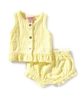Juicy Couture Baby Girls 3-6 Months Sleeveless Tank Top & Matching Shorts Set