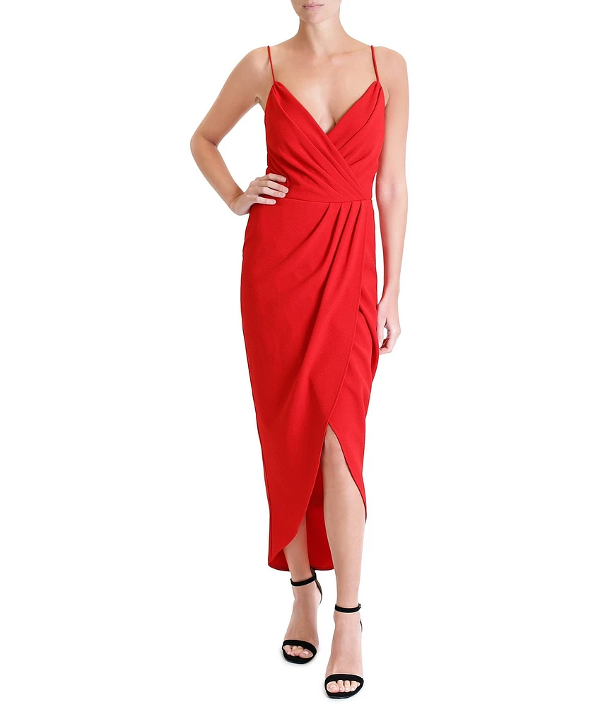 Julia Jordan Stretch Sweetheart Neck Spaghetti Strap Dress