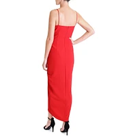 Julia Jordan Stretch Sweetheart Neck Spaghetti Strap Dress