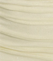 Jump Glitter Cowl Neck Spaghetti Strap Dress