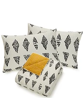 Jungalow Prosperity Geometric Pattern Reversible Mini Quilt Set